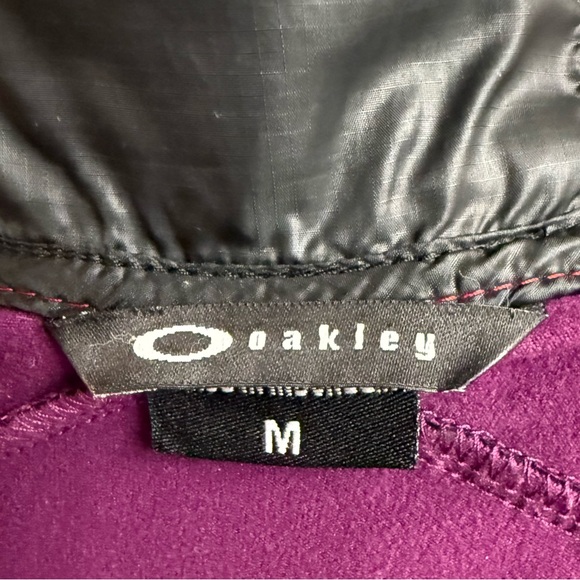 Oakley Purple Full Zip Hooded Jacket Softshell Athletic - Picture 4 of 6